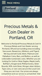 Mobile Screenshot of portlandpreciousmetals.com